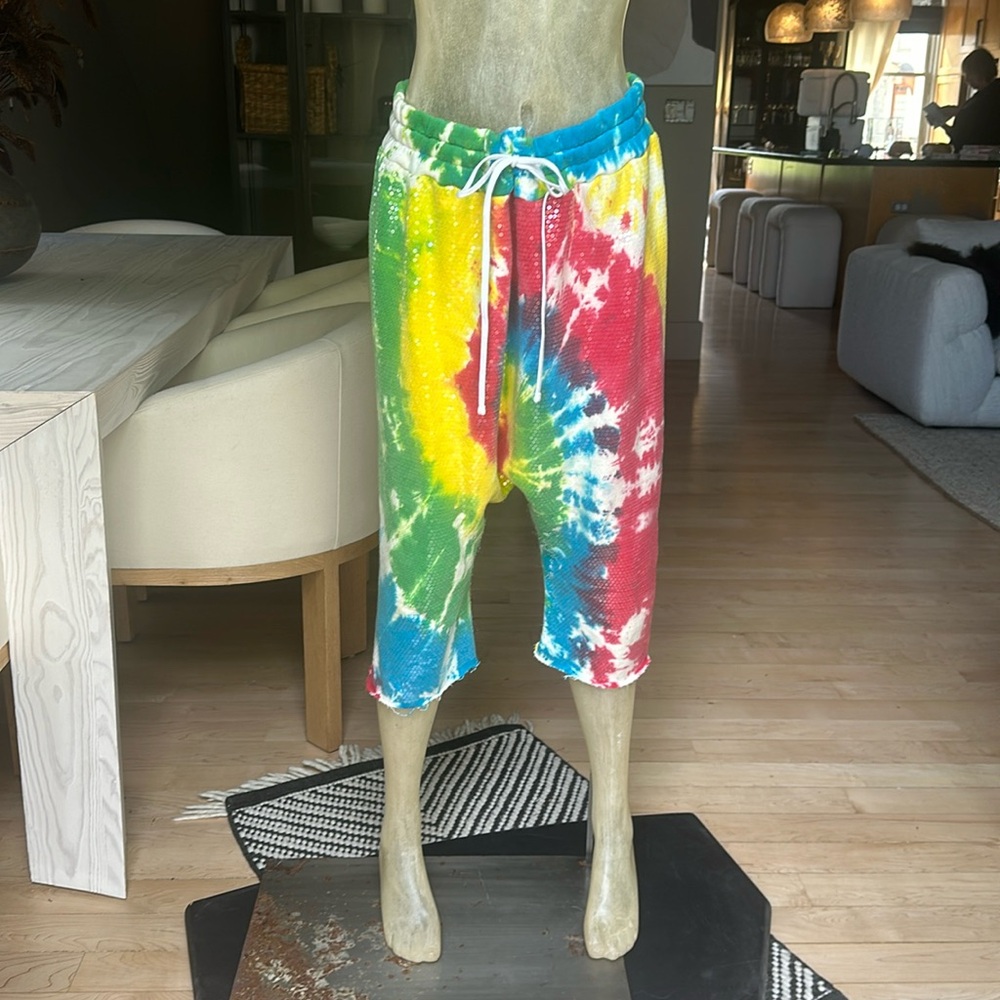 R13 sequined drop crotch sweatpants. Size medium.